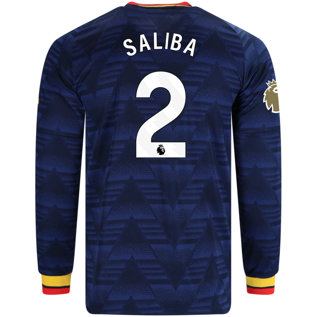 Authentic adidas Saliba Arsenal Long Sleeve Away Jersey 26/27