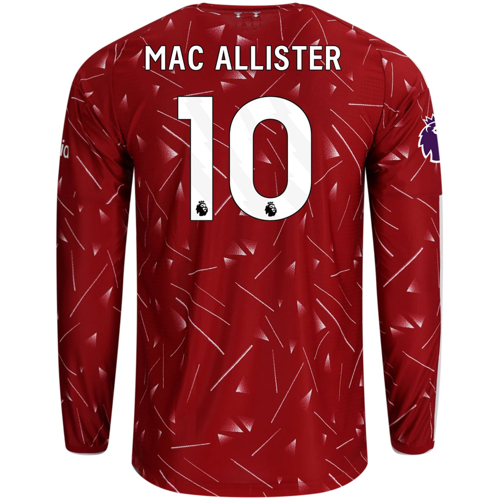 Authentic adidas Mac Allister Liverpool Long Sleeve Home Jersey 26/27