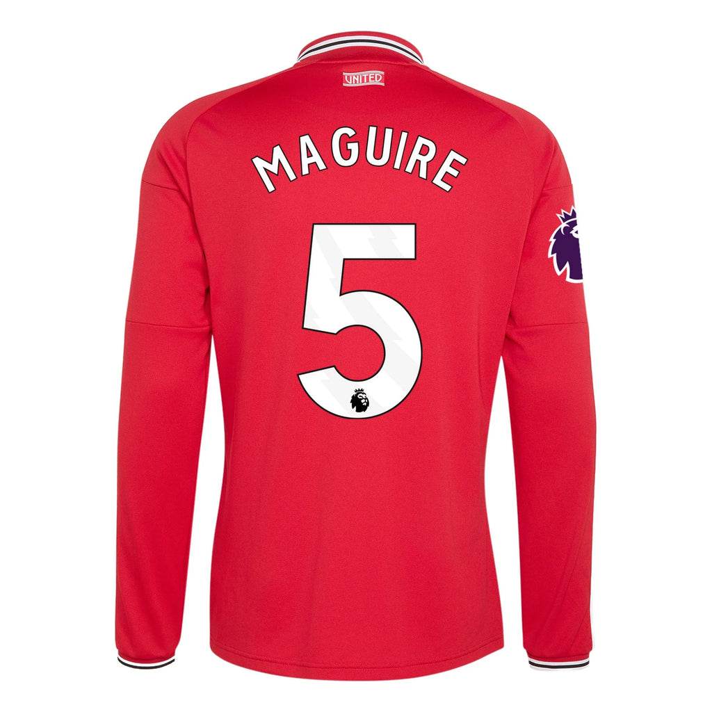 Authentic adidas Maguire Manchester United Long Sleeve Home Jersey 26/27