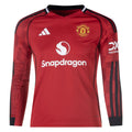 Replica adidas Manchester United Long Sleeve Home Jersey 25/26