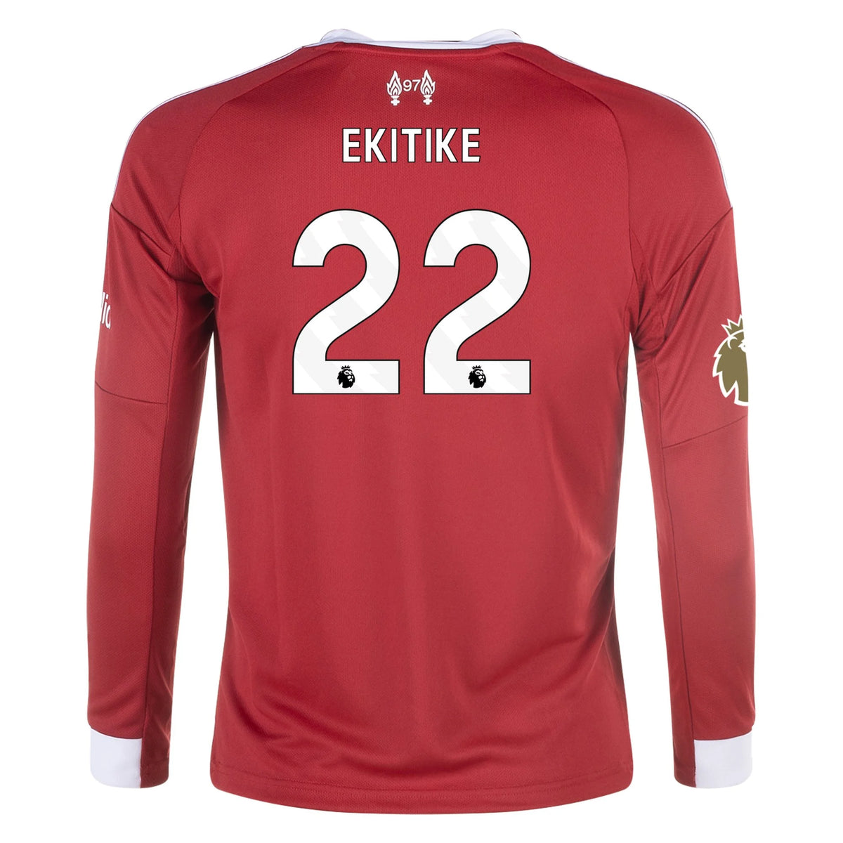 Replica adidas Ekitike Liverpool Long Sleeve Home Jersey 25/26