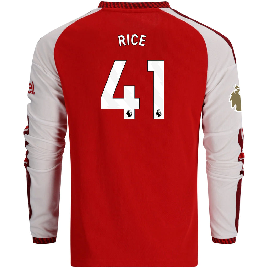 Replica adidas Rice Arsenal Long Sleeve Home Jersey 26/27