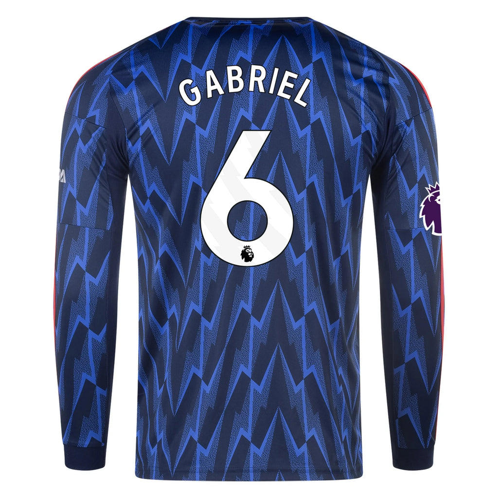 Replica adidas Gabriel Arsenal Long Sleeve Away Jersey 25/26