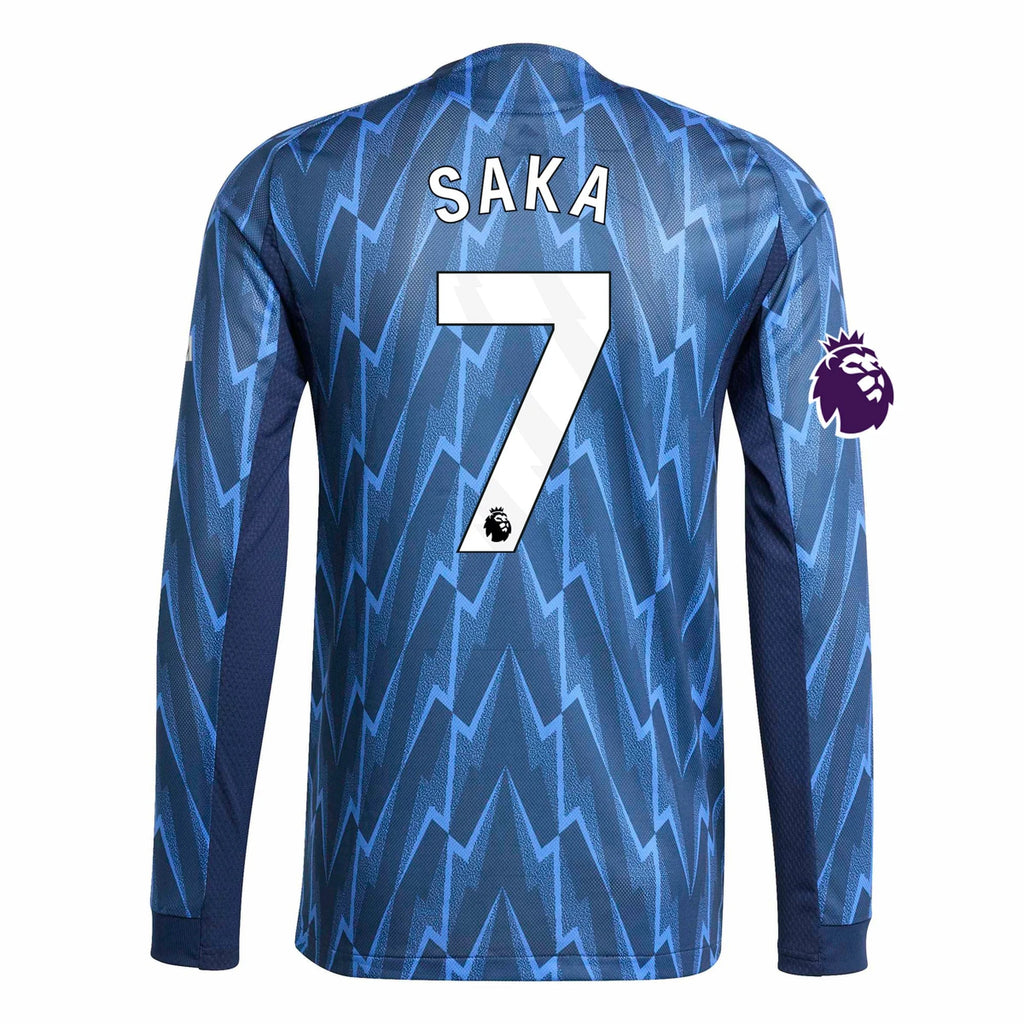 Authentic adidas Saka Arsenal Long Sleeve Away Jersey 25/26