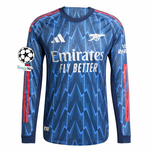 Authentic adidas Arsenal Long Sleeve Away Jersey 25/26 UCL