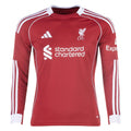 Replica adidas Liverpool Long Sleeve Home Jersey 25/26