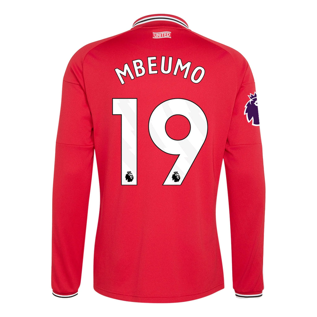 Authentic adidas Mbeumo Manchester United Long Sleeve Home Jersey 26/27