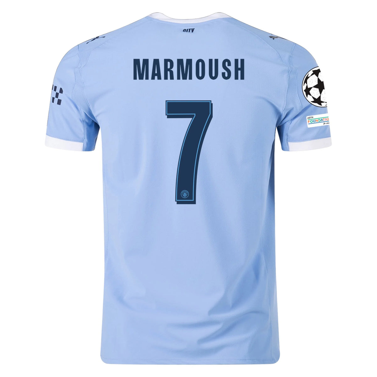 Authentic Puma Marmoush Manchester City Home Jersey 25/26 UCL