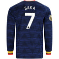 Authentic adidas Saka Arsenal Long Sleeve Away Jersey 26/27