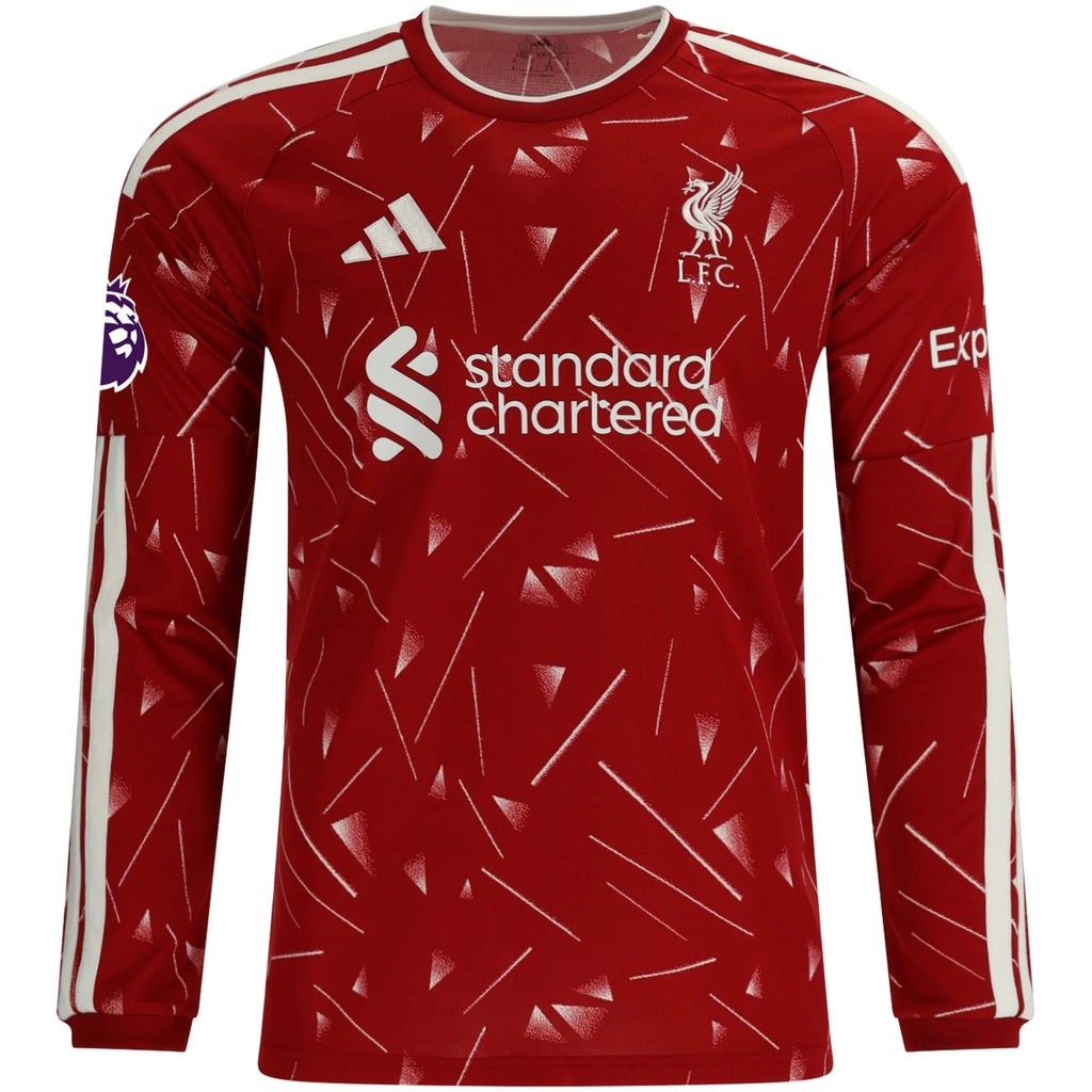 Replica adidas Barcola Liverpool Long Sleeve Home Jersey 26/27