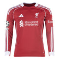 Replica adidas Liverpool Long Sleeve Home Jersey 25/26 UCL