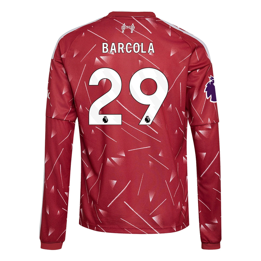 Replica adidas Barcola Liverpool Long Sleeve Home Jersey 26/27