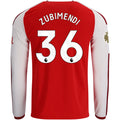 Replica adidas Zubimendi Arsenal Long Sleeve Home Jersey 26/27
