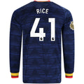 Authentic adidas Rice Arsenal Long Sleeve Away Jersey 26/27