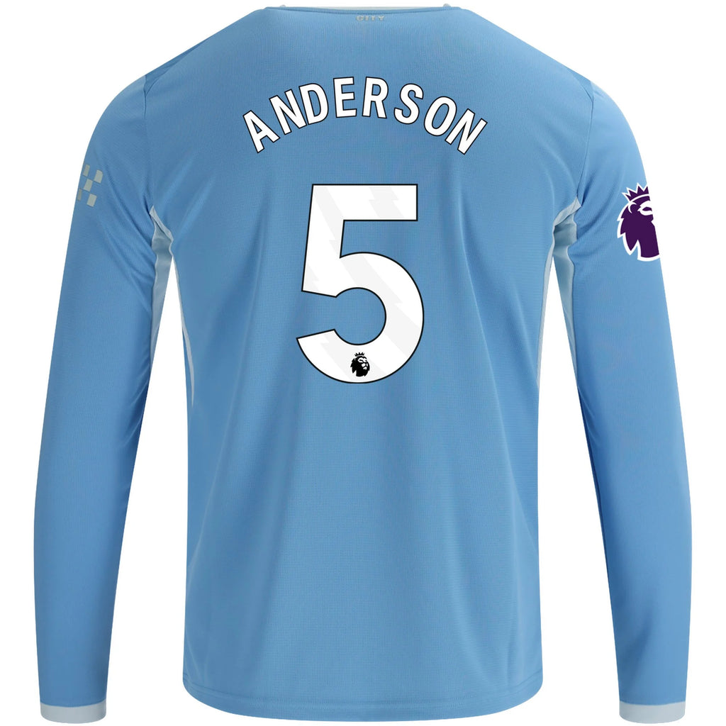 Replica Puma Anderson Manchester City Long Sleeve Home Jersey 26/27