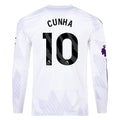 Replica adidas Cunha Manchester United Long Sleeve Away Jersey 25/26