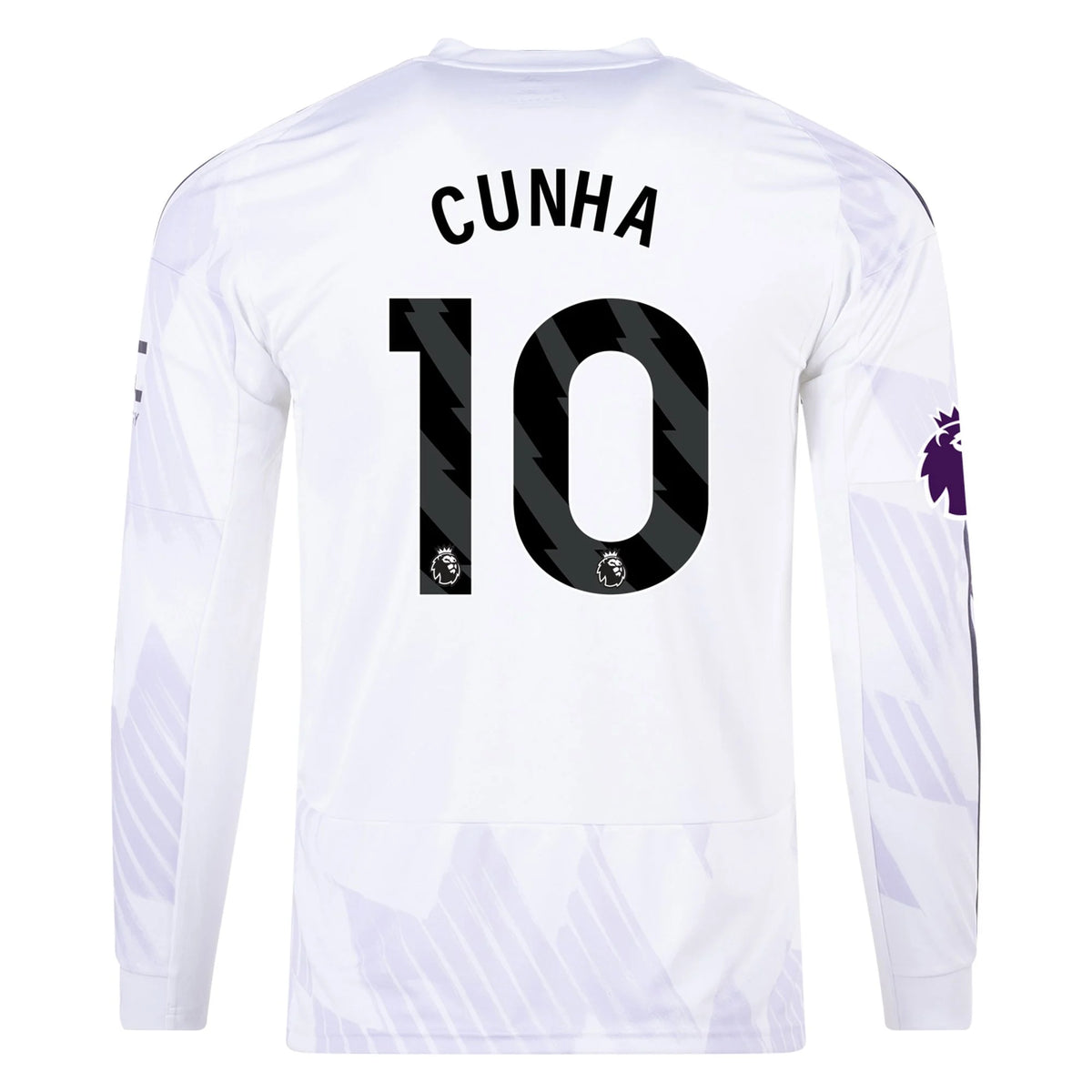 Replica adidas Cunha Manchester United Long Sleeve Away Jersey 25/26