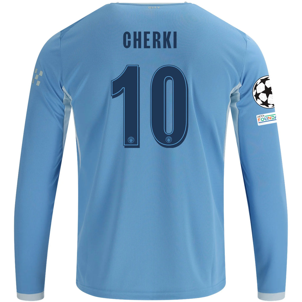 Replica Puma Cherki Manchester City Long Sleeve Home Jersey 26/27 UCL