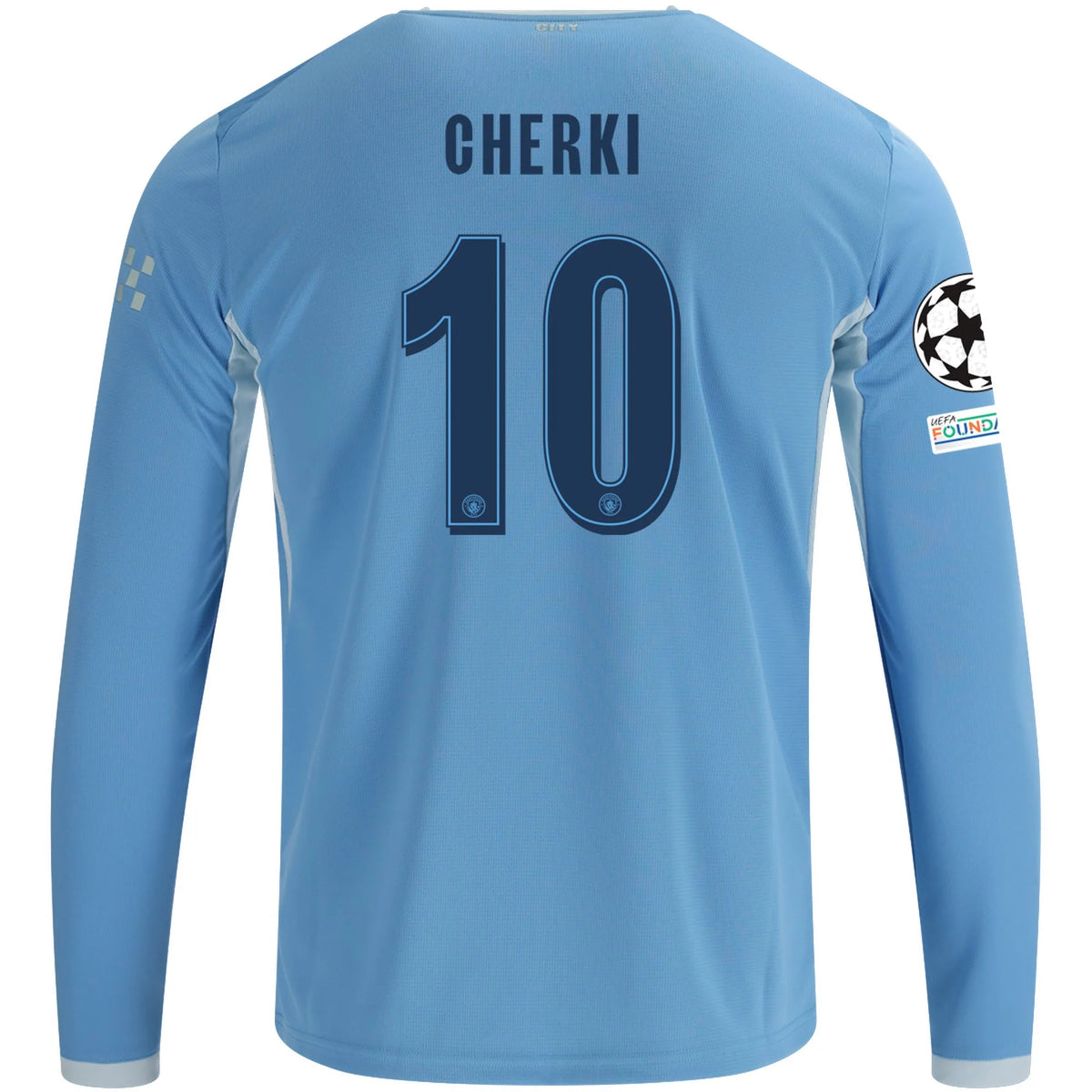 Replica Puma Cherki Manchester City Long Sleeve Home Jersey 26/27 UCL