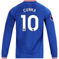 Authentic adidas Cunha Manchester United Long Sleeve Away Jersey 26/27