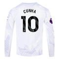 Authentic adidas Cunha Manchester United Long Sleeve Away Jersey 25/26