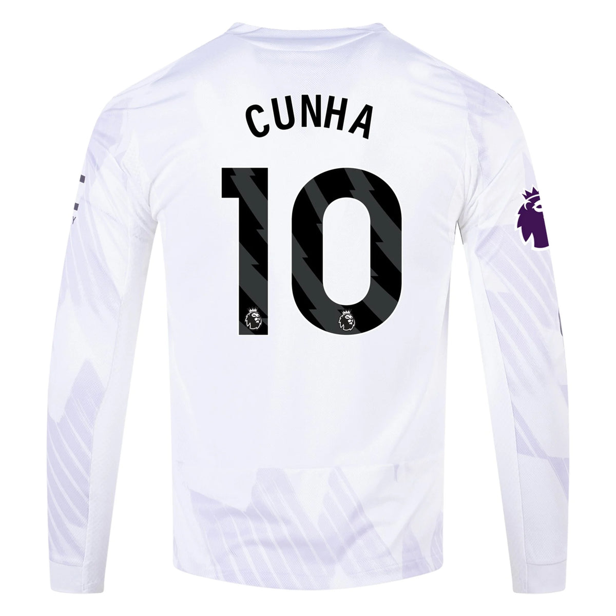Authentic adidas Cunha Manchester United Long Sleeve Away Jersey 25/26