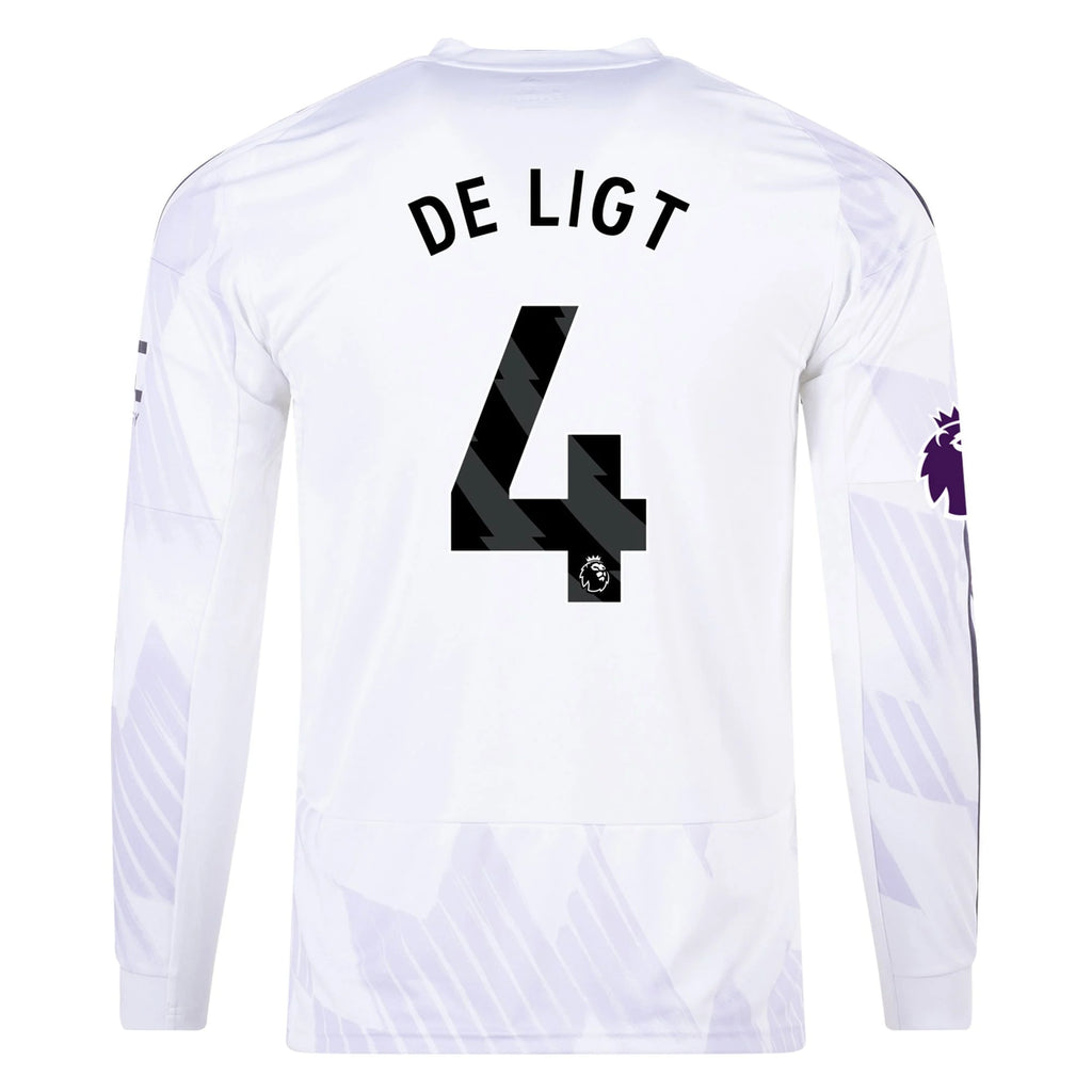 Replica adidas De Ligt Manchester United Long Sleeve Away Jersey 25/26