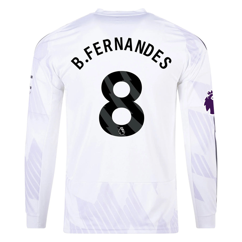 Replica adidas B. Fernandes Manchester United Long Sleeve Away Jersey 25/26