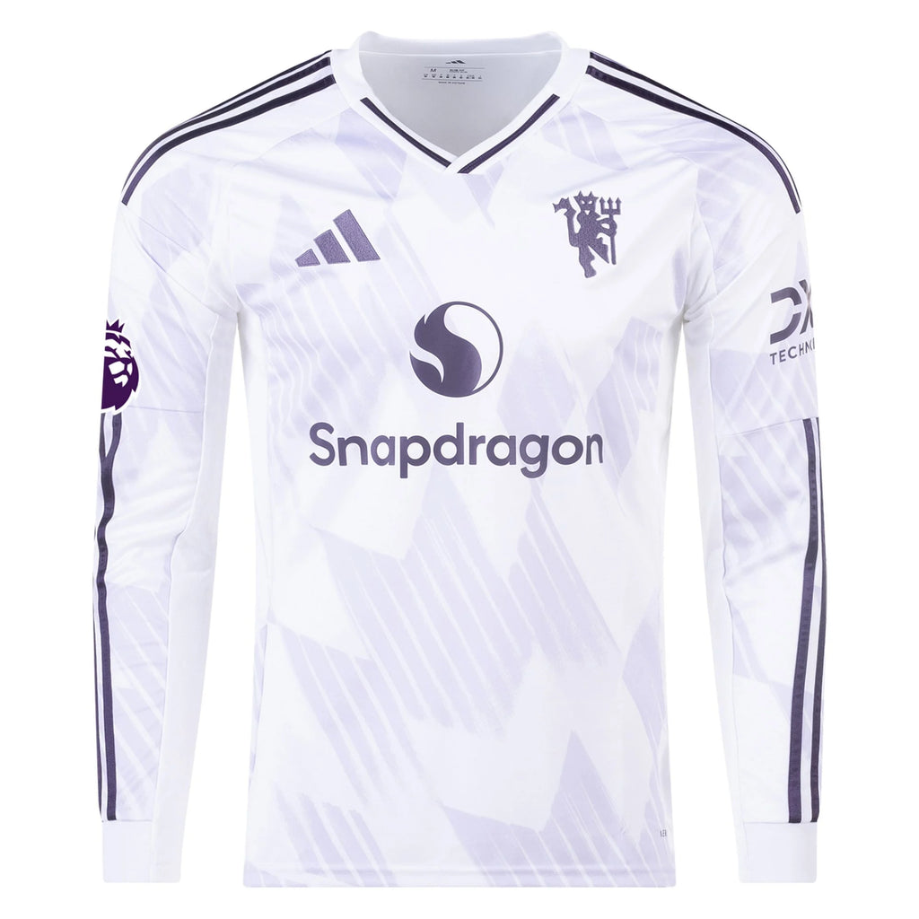 Replica adidas Cunha Manchester United Long Sleeve Away Jersey 25/26