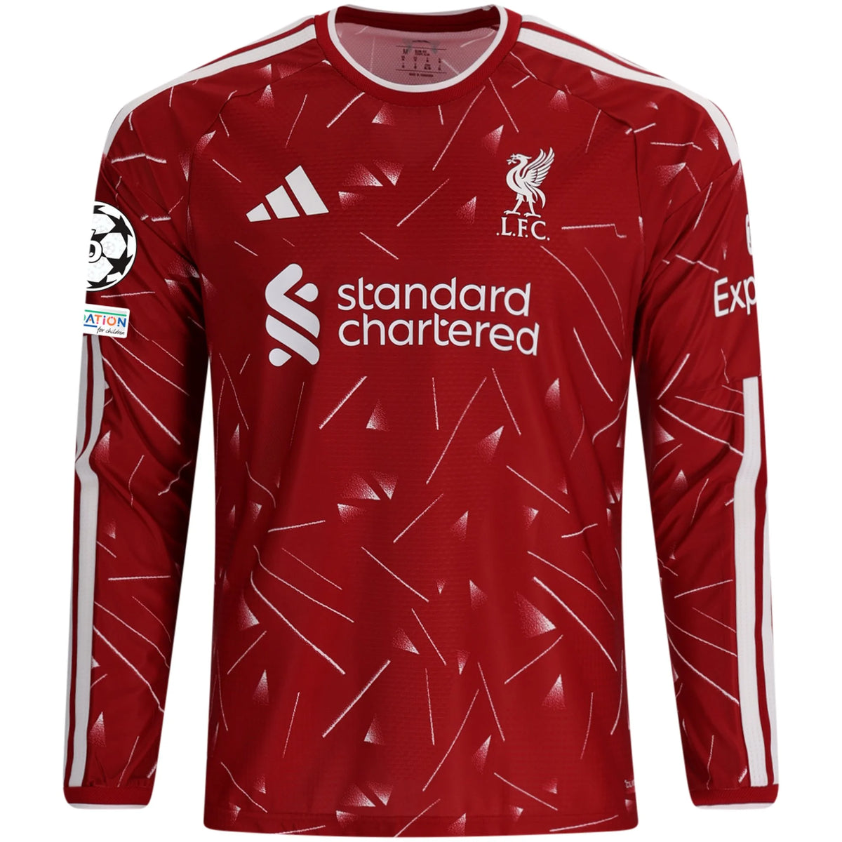 Authentic adidas Liverpool Long Sleeve Home Jersey 26/27 UCL