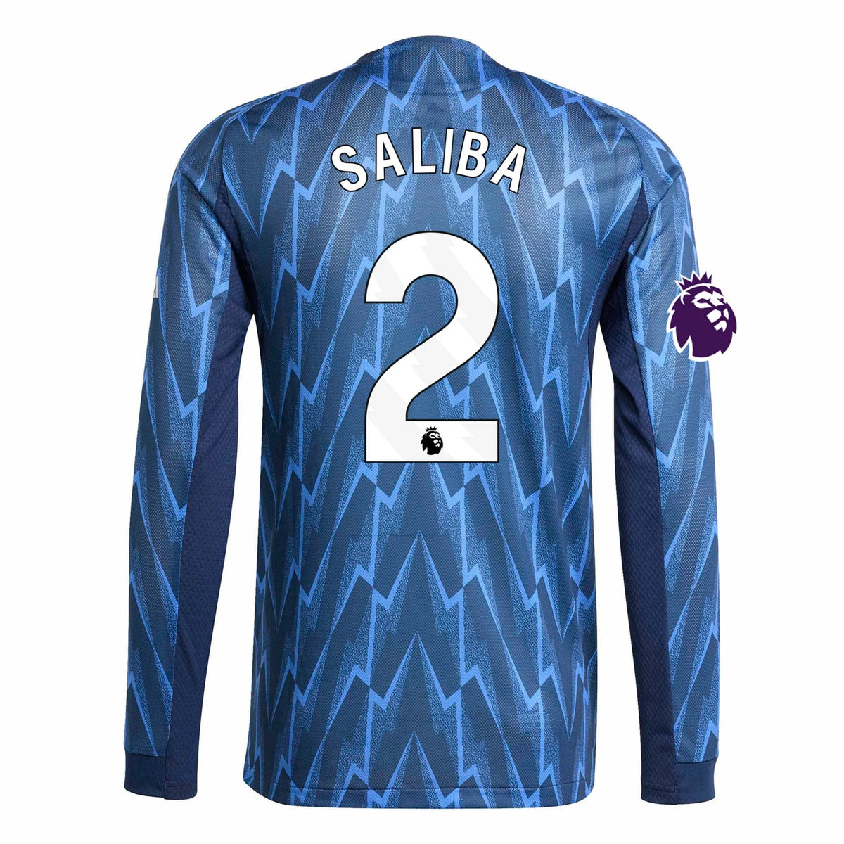 Authentic adidas Saliba Arsenal Long Sleeve Away Jersey 25/26