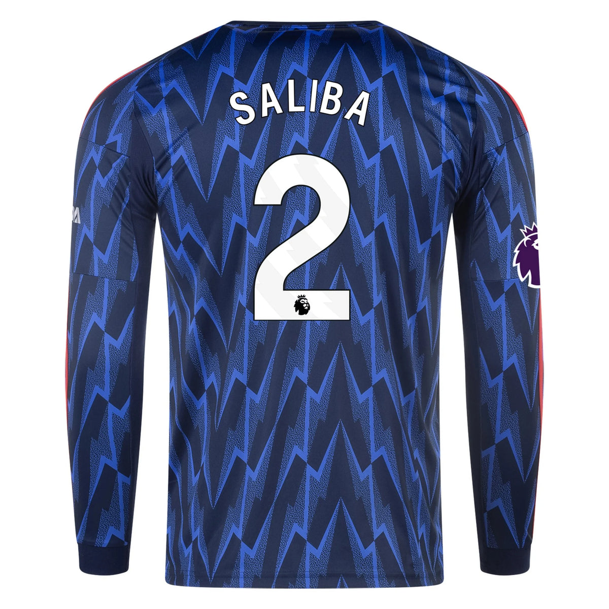 Replica adidas Saliba Arsenal Long Sleeve Away Jersey 25/26