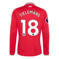 Authentic adidas Tielemans Manchester United Long Sleeve Home Jersey 26/27