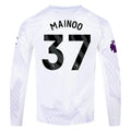 Authentic adidas Mainoo Manchester United Long Sleeve Away Jersey 25/26
