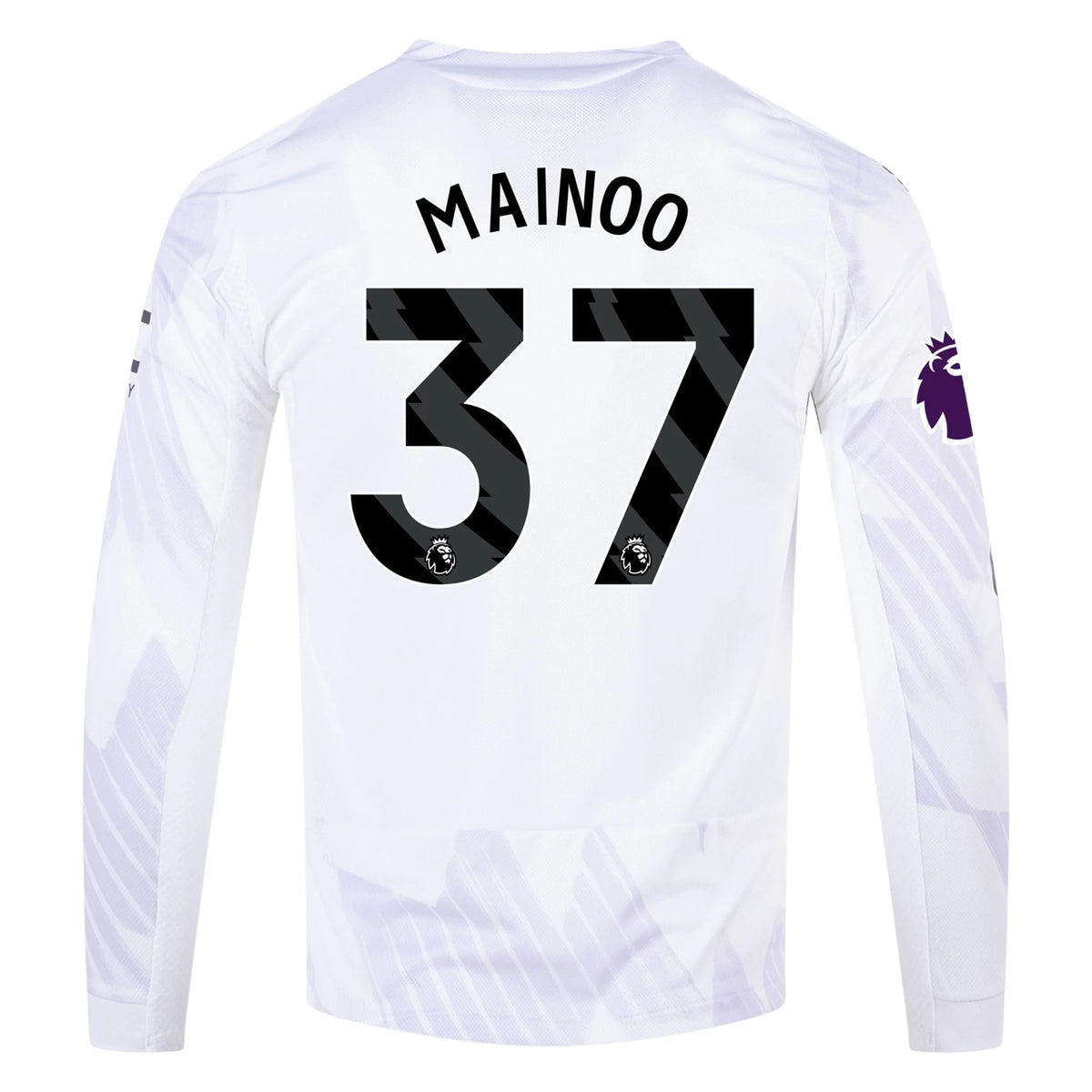 Authentic adidas Mainoo Manchester United Long Sleeve Away Jersey 25/26
