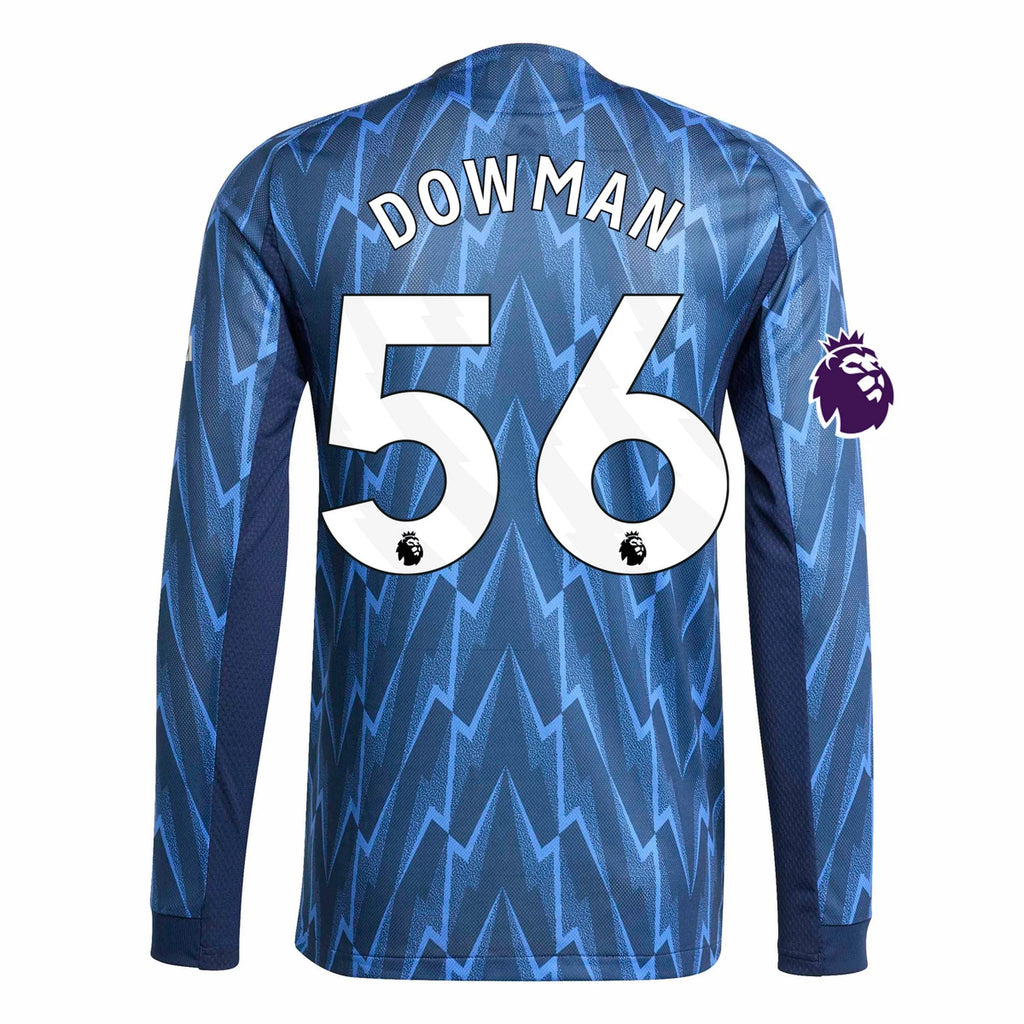 Authentic adidas Dowman Arsenal Long Sleeve Away Jersey 25/26