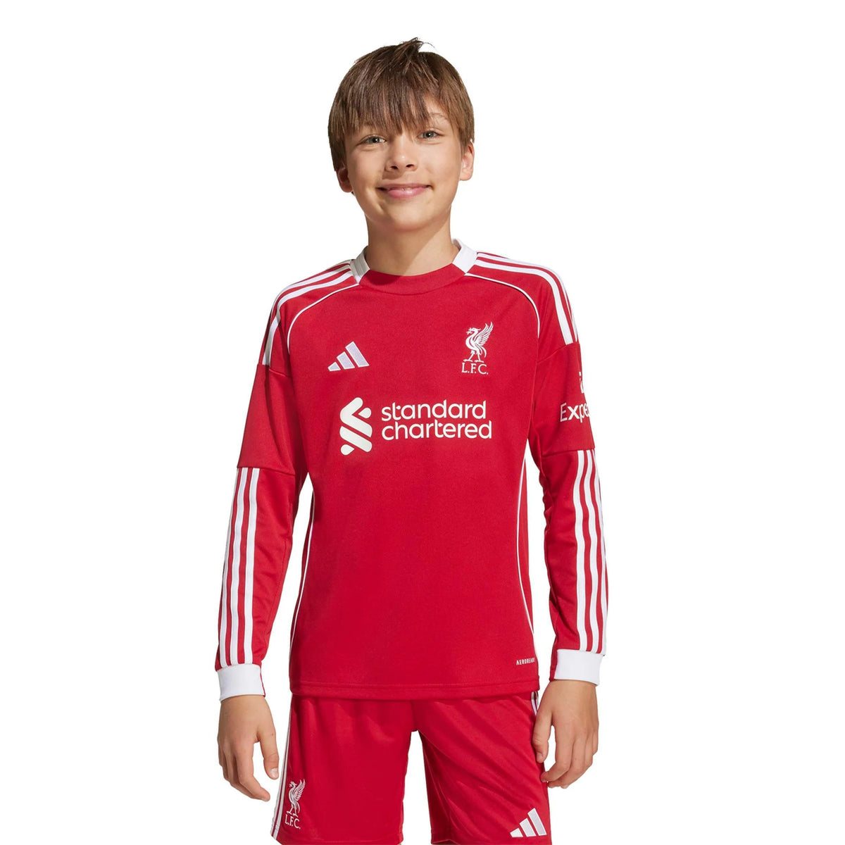 Replica adidas Liverpool Long Sleeve Home Jersey 25/26
