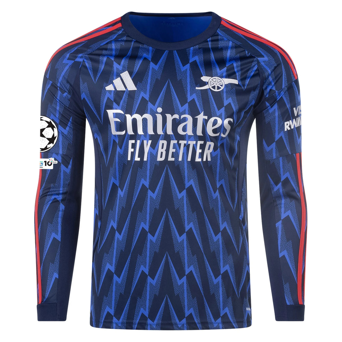 Replica adidas Arsenal Long Sleeve Away Jersey 25/26 UCL