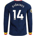 Replica adidas Gykores Arsenal Long Sleeve Away Jersey 26/27