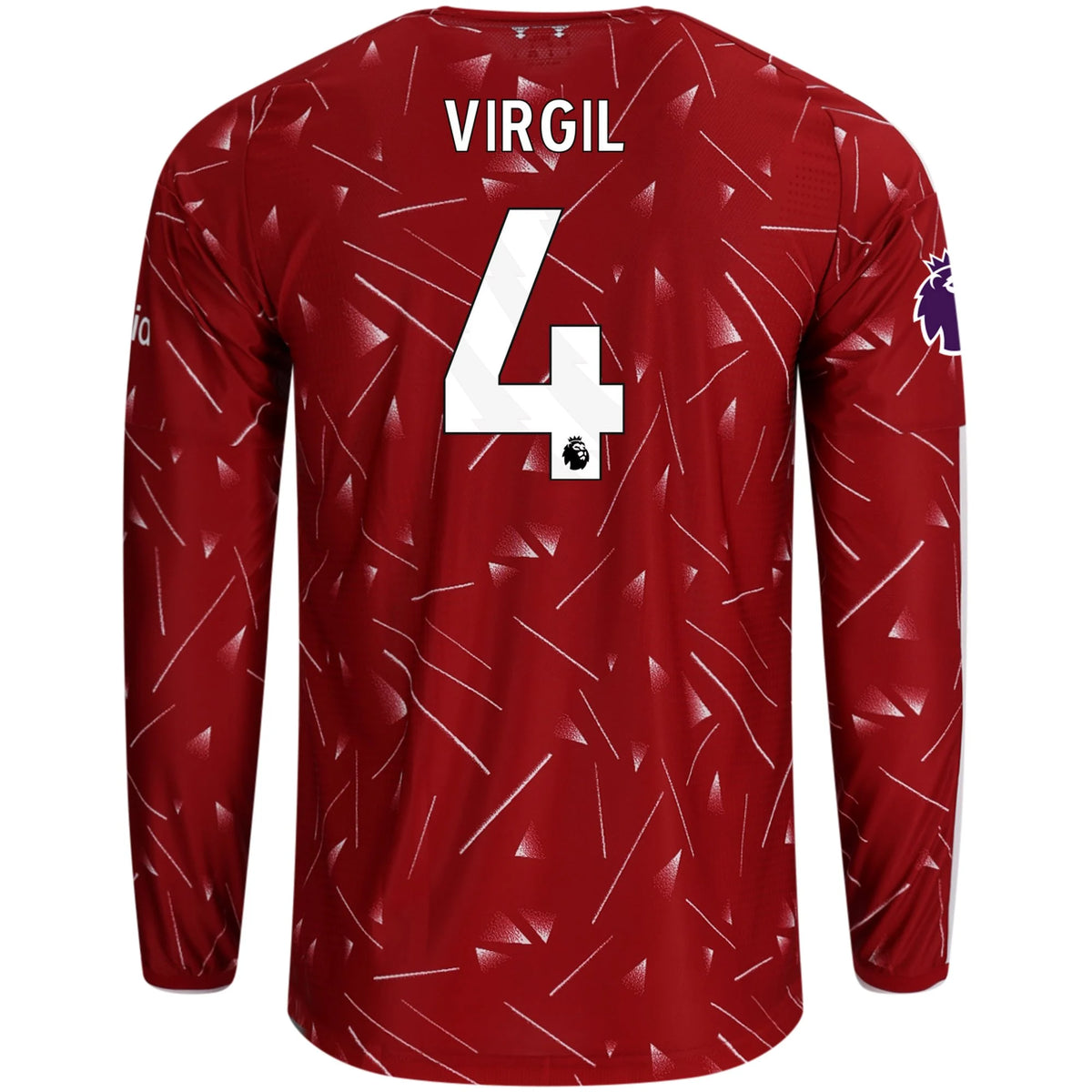 Authentic adidas Virgil Liverpool Long Sleeve Home Jersey 26/27