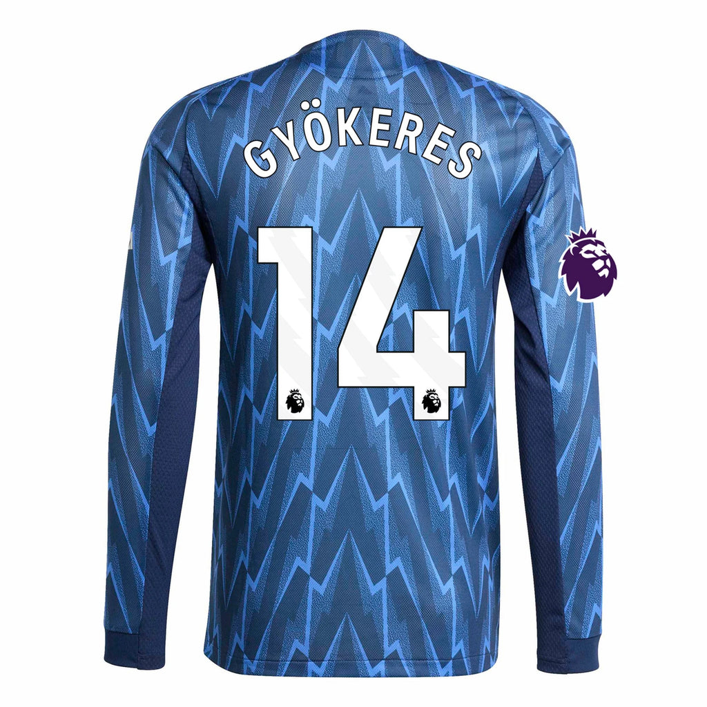 Authentic adidas Gyokeres Arsenal Long Sleeve Away Jersey 25/26
