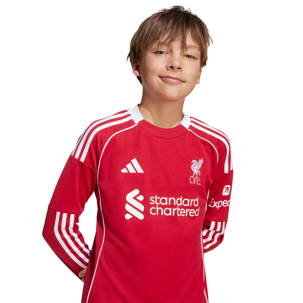Replica adidas Liverpool Long Sleeve Home Jersey 25/26