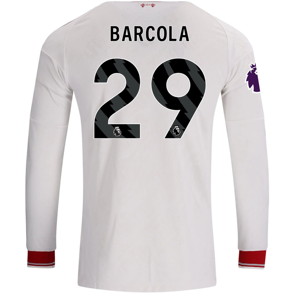 Authentic adidas Barcola Liverpool Long Sleeve Away Jersey 26/27