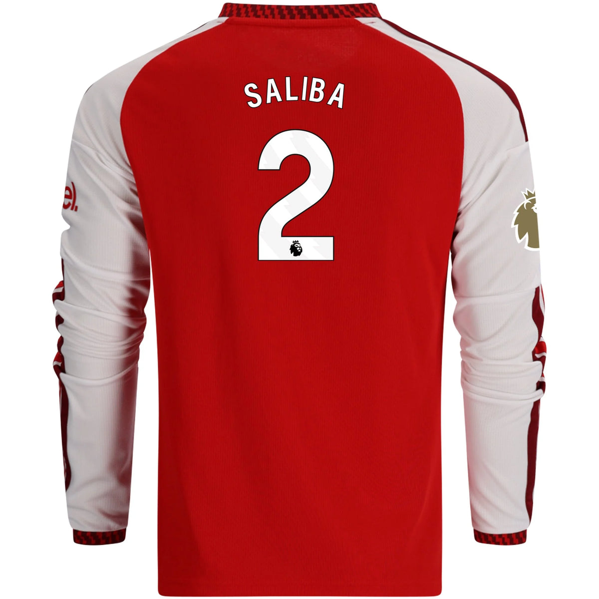 Replica adidas Saliba Arsenal Long Sleeve Home Jersey 26/27