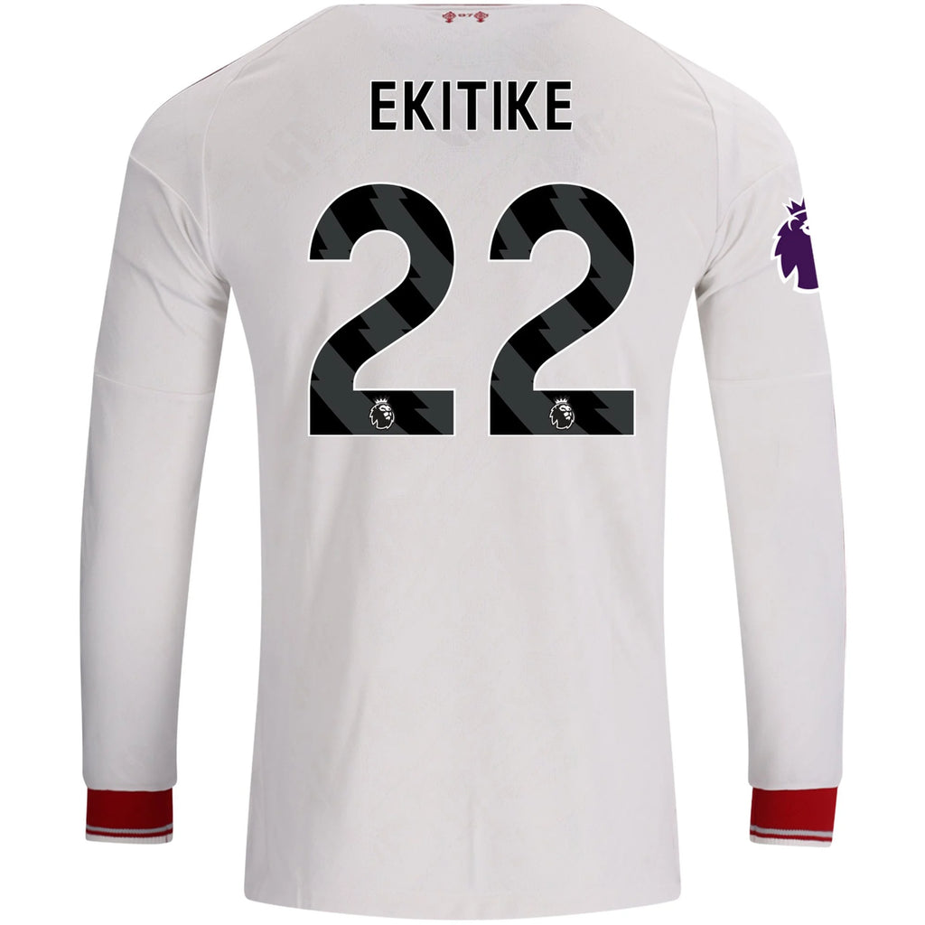 Authentic adidas Ekitike Liverpool Long Sleeve Away Jersey 26/27