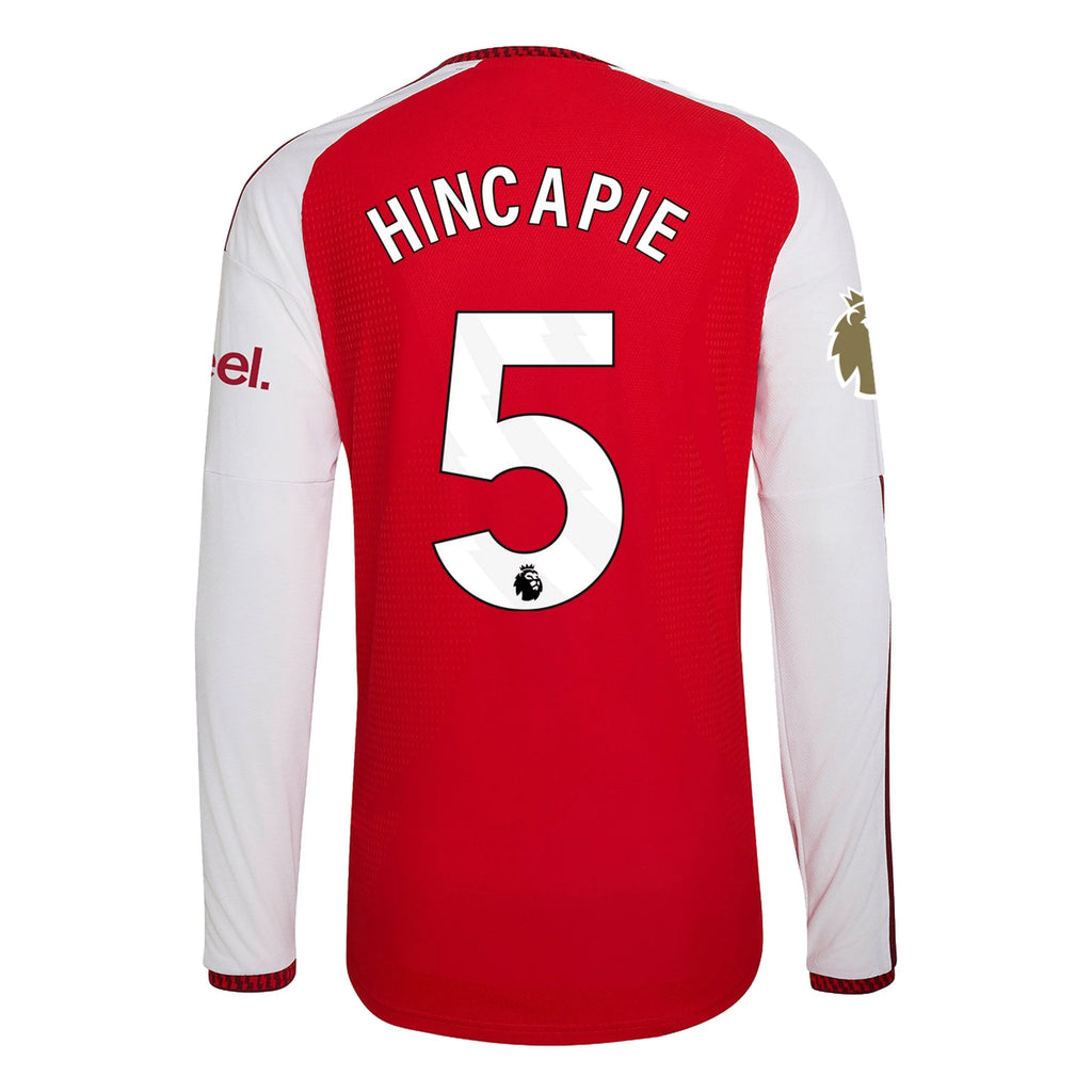 Authentic adidas Hincapie Arsenal Long Sleeve Home Jersey 26/27