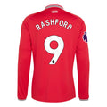 Authentic adidas Rashford Manchester United Long Sleeve Home Jersey 26/27