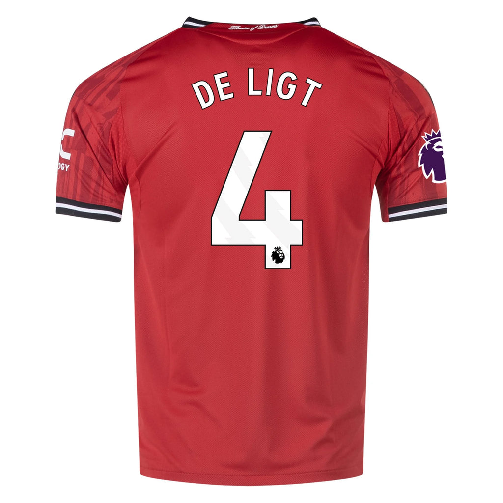 Authentic adidas De Ligt Manchester United Home Jersey 25/26