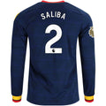 Replica adidas Saliba Arsenal Long Sleeve Away Jersey 26/27