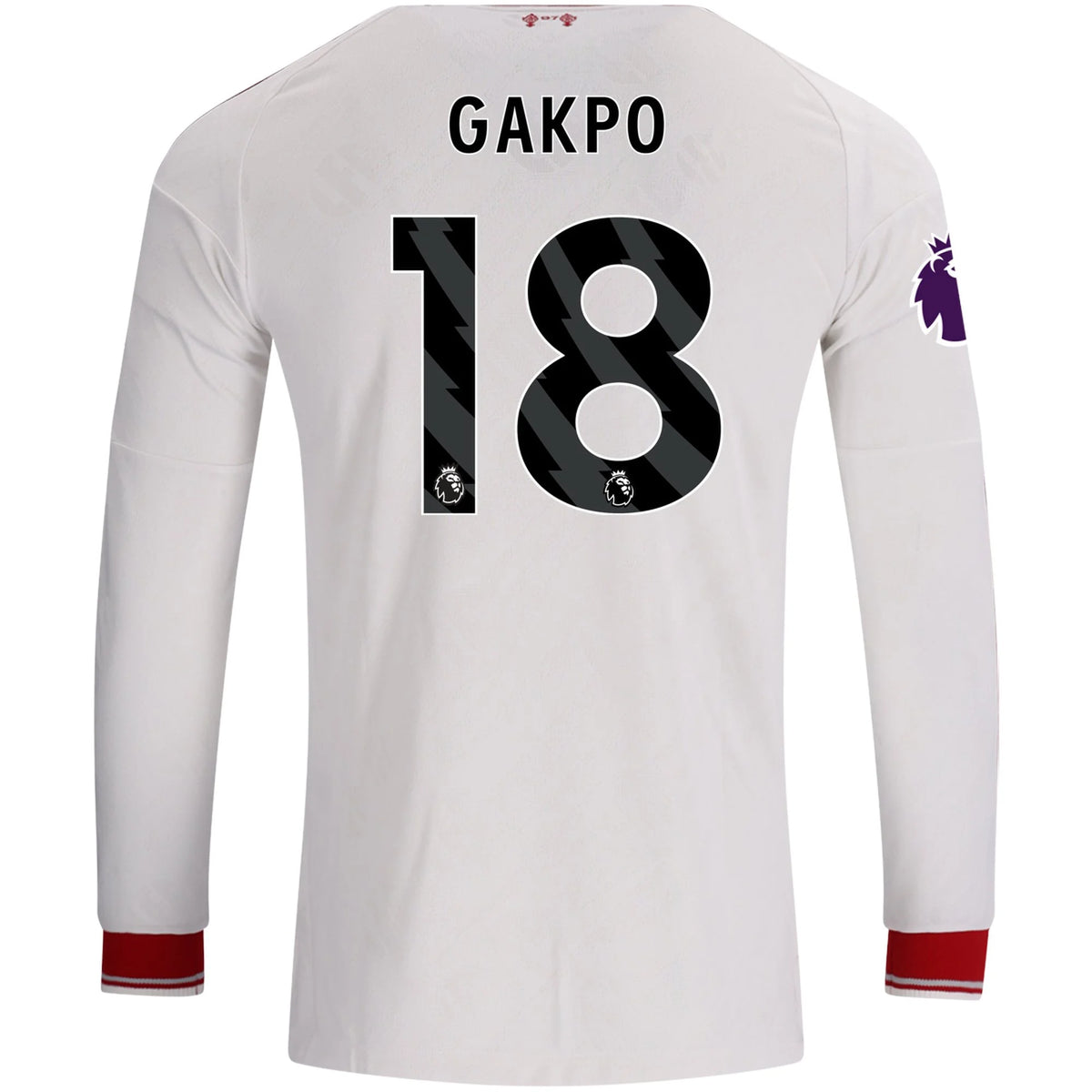 Authentic adidas Gakpo Liverpool Long Sleeve Away Jersey 26/27